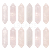 12Pcs Faceted Natural Rose Quartz Double Terminated Points G-OC0003-65-1