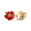 Light Gold Plated Alloy Enamel Pendants ENAM-Z017-14KCG-01-2