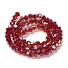 Transparent Electroplate Glass Beads Strands LS-GLAA-F029-2mm-A27-2