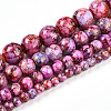Baking Paint Glass Beads Strands DGLA-N003-10mm-B03-2