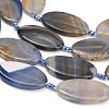 Natural Banded Agate Beads Strands GG-CBAB074-01-3
