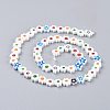 Handmade Millefiori Glass Bead Strands X-LAMP-J035-8mm-11-3