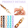 CHGCRAFT 6Pcs 6 Colors Opaque Acrylic Cable Chain Wristlet Straps HJEW-CA0001-33-5