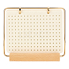 Iron Felt Enamel Pin Display Pages with Wooden Base ODIS-WH0007-77-1