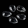 Transparent Teardrop Glass Cabochons GGLA-R024-25x18-6
