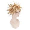 Short Blonde Wavy Cosplay Party Wigs OHAR-I015-03-5