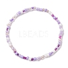 3Pcs 3 Color Glass Seed Beaded Stretch Bracelets Set BJEW-JB09426-2