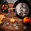 54Pcs 9 Styles Halloween Jewelry Tibetan Style Alloy Pendants FIND-SC0004-40-4