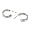 201 Stainless Steel Stud Earring STAS-C117-06A-P-2