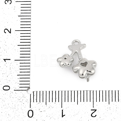 Brass Micro Pave Cubic Zirconia Pendants LS-ZIRC-P122-03C-P-1