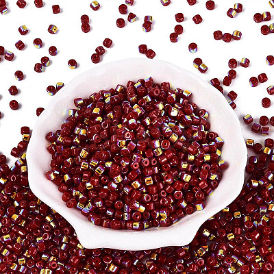 FGB Opaque Colours Glass Seed Beads SEED-Q040-07A-A04-1