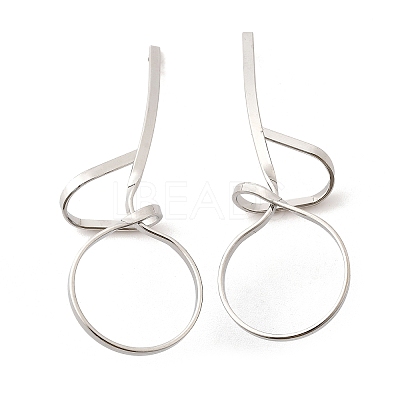 Tarnish Resistant 304 Stainless Steel Stud Earrings EJEW-L215-48P-1