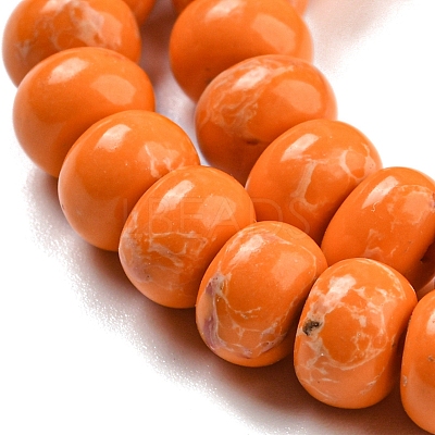 Synthetic Imperial Jasper Dyed Beads Strands G-D077-E01-02F-1