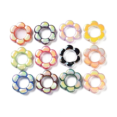 Opaque Acrylic with Enamel Beads MACR-D029-02-1