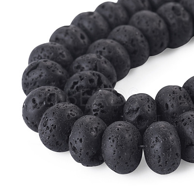 1 Strand Natural Lava Rock Beads Strands G-TA0003-44B-1