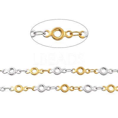 304 Stainless Steel Round Ring Link Chains CHS-M003-07-1