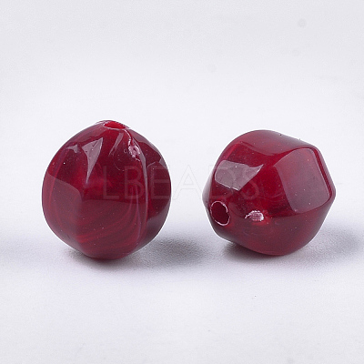 Acrylic Beads OACR-T011-32-1