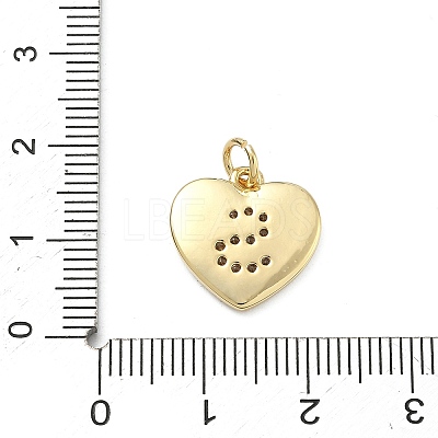 Brass Micro Pave Clear Cubic Zirconia Pendants KK-D229-01G-19-1