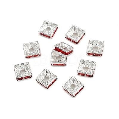 Brass Rhinestone Spacer Beads RSB072-08S-1