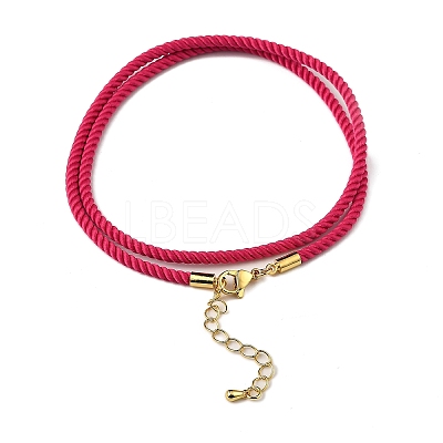 Nylon Milan Cord Necklace Making MAK-M028-01G-26-1