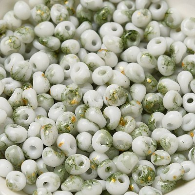 Baking Paint Glass Seed Beads SEED-F006-01A-05-1