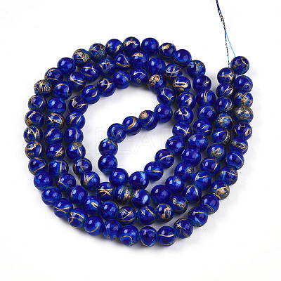 Baking Paint Glass Beads X1-DGLA-N010-8mm-05-1