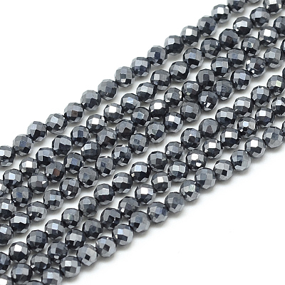 Terahertz Stone Beads Strands G-S152-10-3mm-1