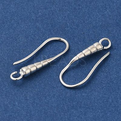 Brass Earring Hooks KK-H502-13S-1