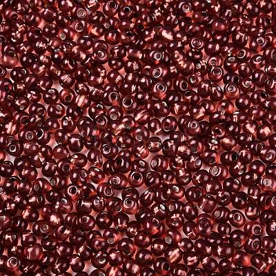6/0 Baking Paint Transparent Fringe Glass Seed Beads X1-SEED-N006-06D-1