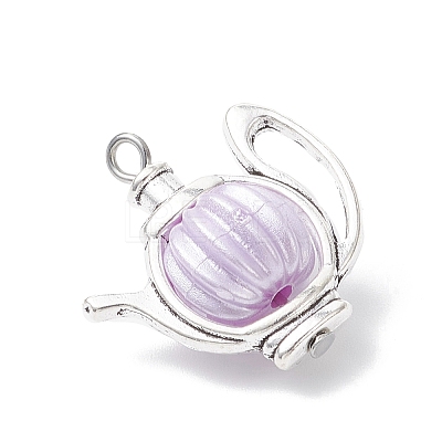 Acrylic & Tibetan Style Alloy Pendants PALLOY-JF04324-1