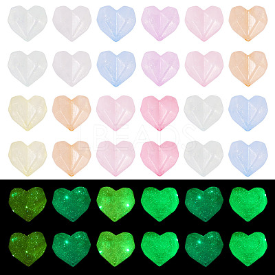 Luminous Transparent Acrylic Beads LACR-TA0001-07A-1