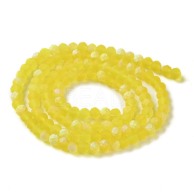 Imitation Jade Glass Beads Strands EGLA-A034-T3mm-MB17-1