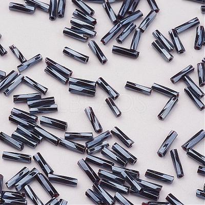 Glass Twisted Bugle Beads SEED-E002-9mm-829#-1