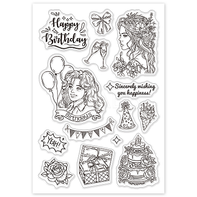 PVC Plastic Clear Stamps DIY-WH0448-0721-1