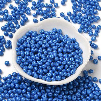 6/0 Opaque Baking Paint Glass Seed Beads X1-SEED-M012-02A-03-1