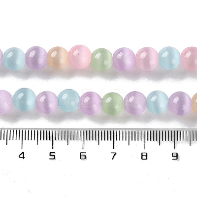 Cat Eye Beads Strands CE-P004-A-8mm-1
