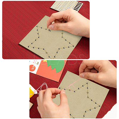 1 Set DIY String Art Kit Arts and Crafts for Children DIY-GF0004-28A-1