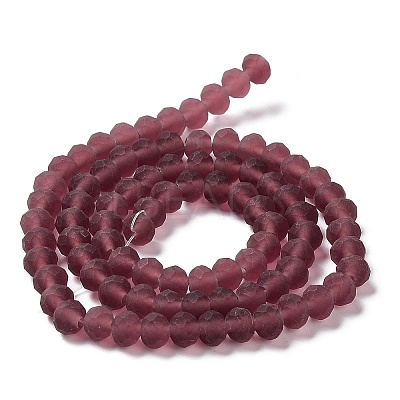 Transparent Glass Beads Strands X1-EGLA-A034-T8mm-MD13-1