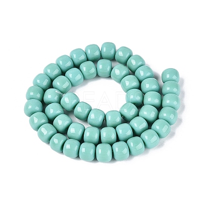 Opaque Glass Beads Strands GLAA-Q106-02A-B06-1