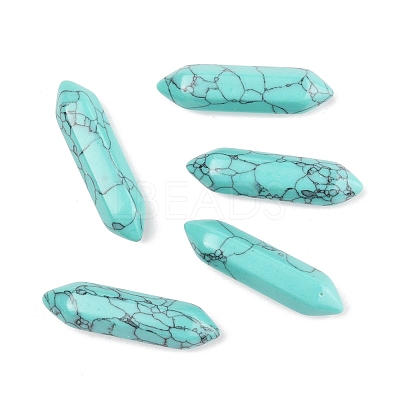 5Pcs Synthetic Turquoise Healing Stones G-FS0005-83L-1