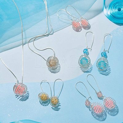 Iron Wire Pendants IFIN-R231-25mm-P-1