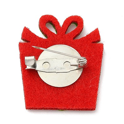 Christmas Theme PU Leather Brooch LS-JEWB-C004-01F-1