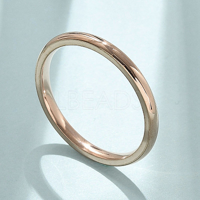 Ion Plating(IP) 304 Stainless Steel Plain Band Rings STAS-I160-E03-KCG-1