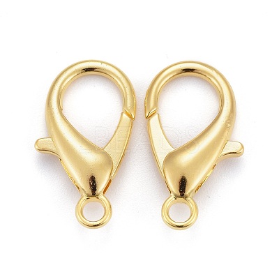 Zinc Alloy Lobster Claw Clasps X-E107-G-1
