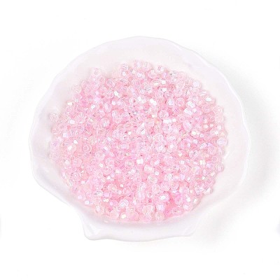 Transparent Spray Painted Glass Beads EGLA-N018-4mm-11-1