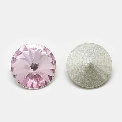 Pointed Back Glass Rhinestone Cabochons RGLA-T086-12mm-10-1