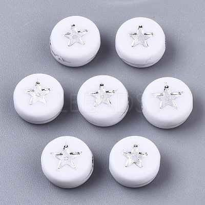 Opaque Acrylic Beads PACR-N006-006A-01B-1