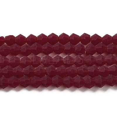 Imitate Austrian Crystal Frosted Glass Beads Strands LS-EGLA-A039-T2mm-MD27-1