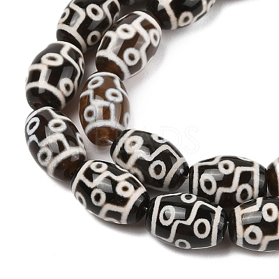 Tibetan Style dZi Agate Beads Strands G-N344-02E-1