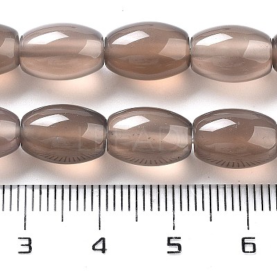 Natural Grey Agate Beads Strands G-B106-B04-01-1
